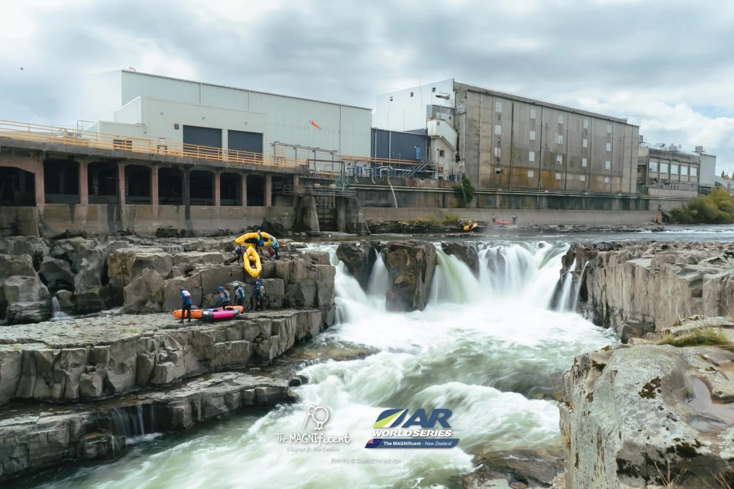 Figure 1: Portaging around Mataura Falls